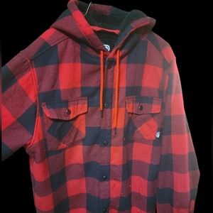 Ecko sherpa lined flannel shirt jacket